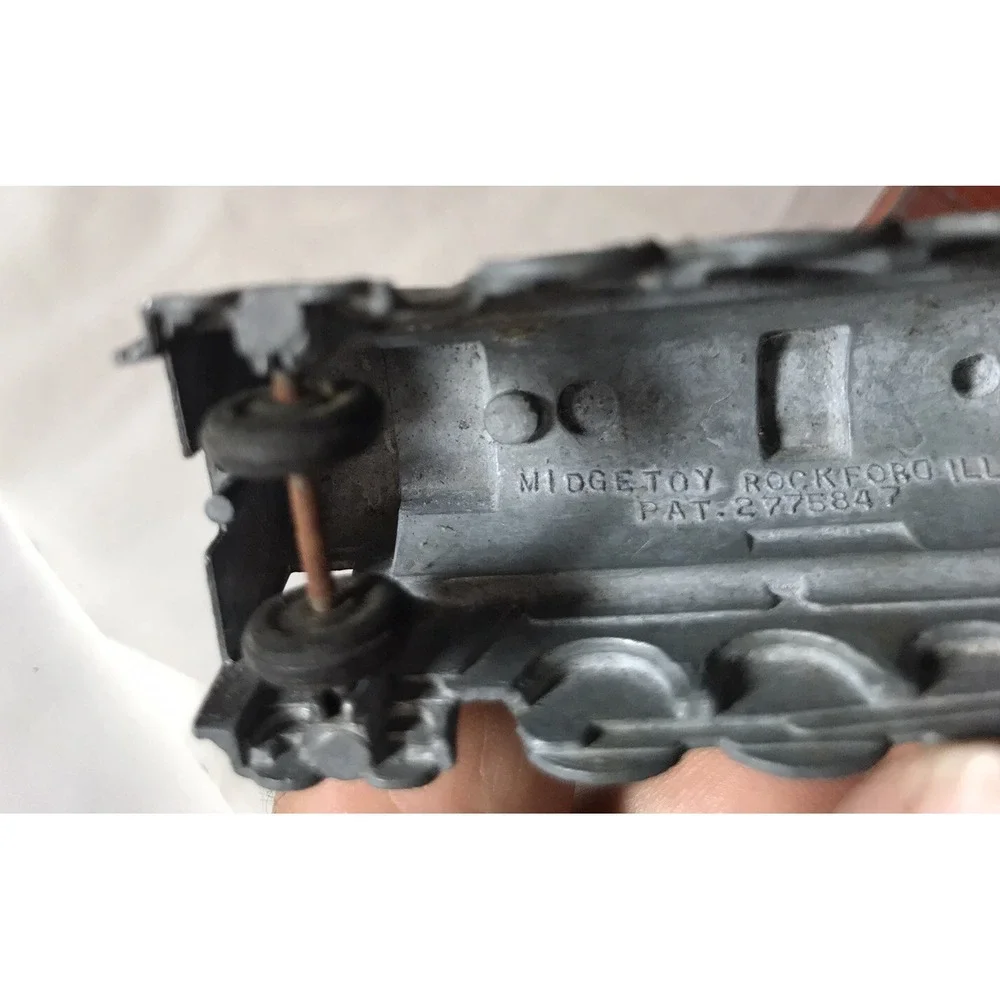 1950s  Midgetoy Rockford Illinois Vintage Diecast Train Engine lot of 2